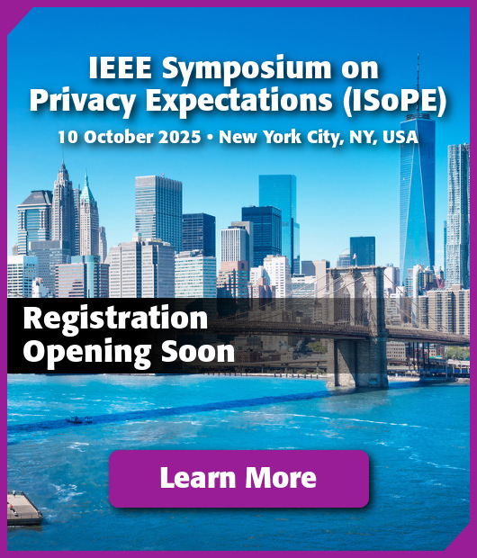 IEEE Symposium on Privacy Expectations, 10 October 2025 in New York City, NY, USA